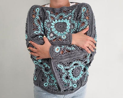 Turkish Granny Square Top Crochet Pattern