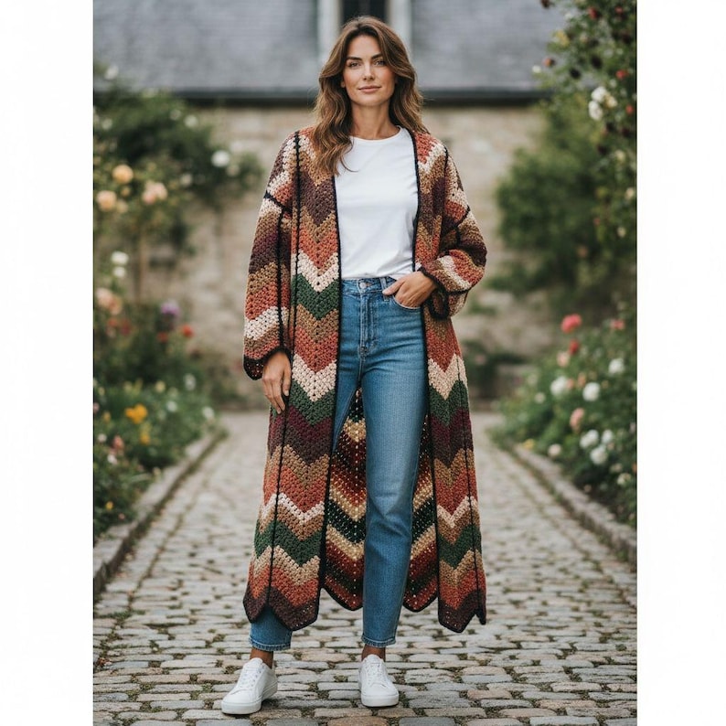 Long Coat Crochet Cardigan Pattern