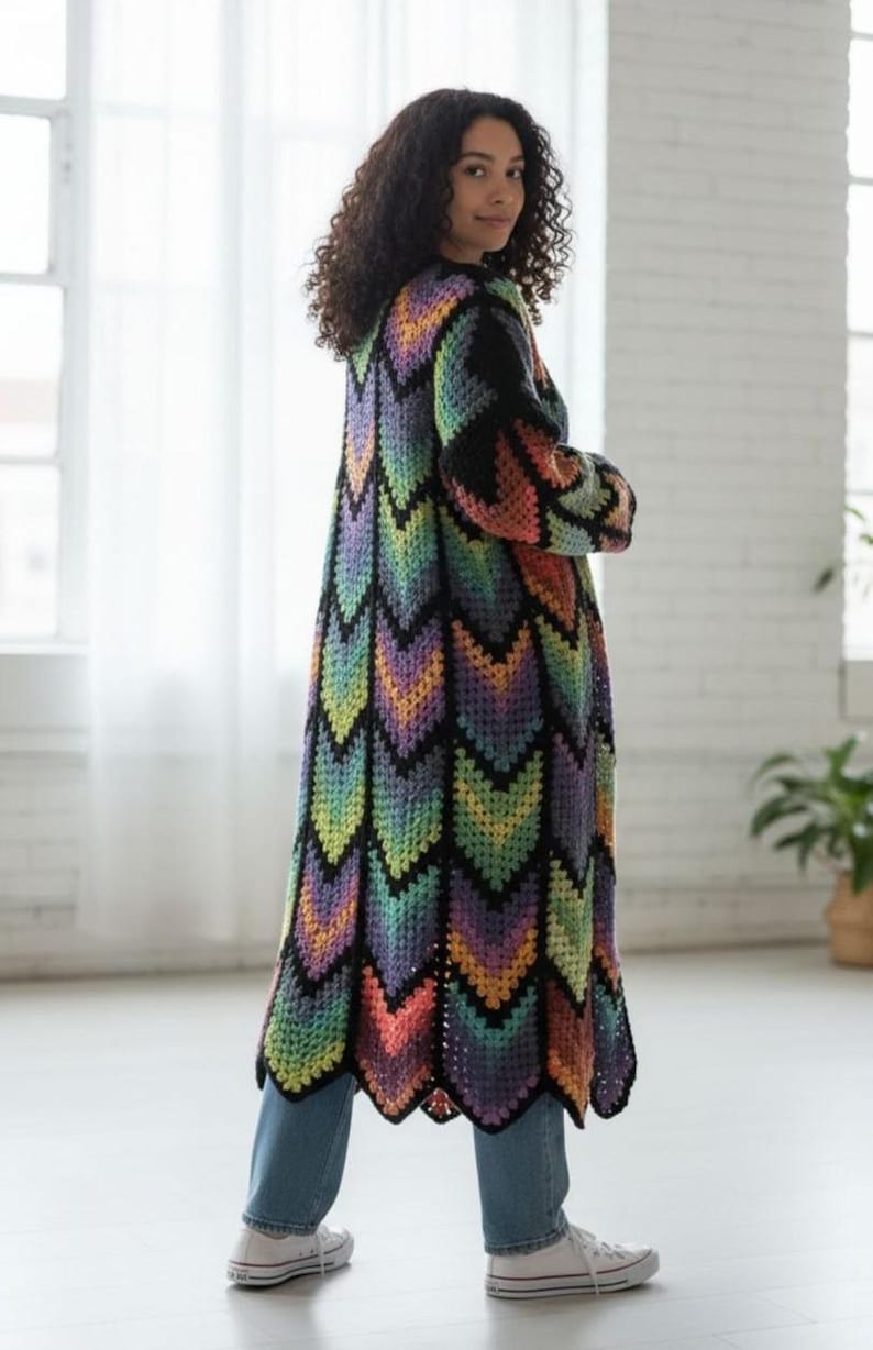 Long Coat Crochet Cardigan Pattern