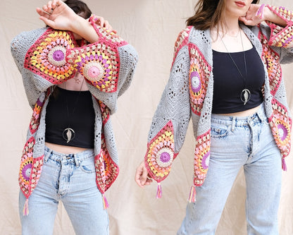 Crochet Bohemian Cardigan Pattern