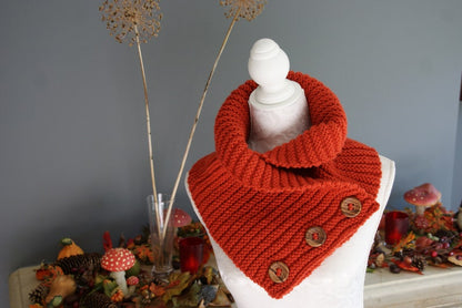 Fabulous Ribbed Cowl Scarf Knitting Pattern