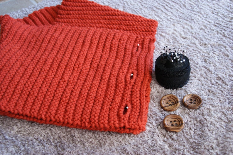 Fabulous Ribbed Cowl Scarf Knitting Pattern