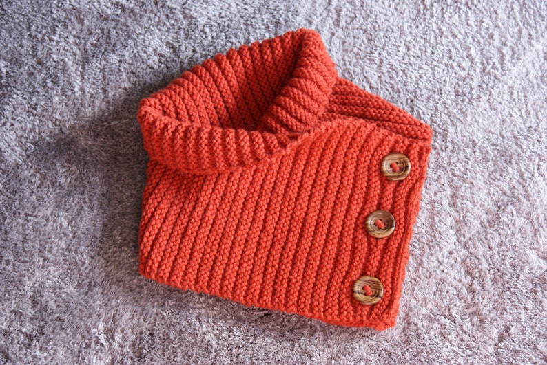Fabulous Ribbed Cowl Scarf Knitting Pattern