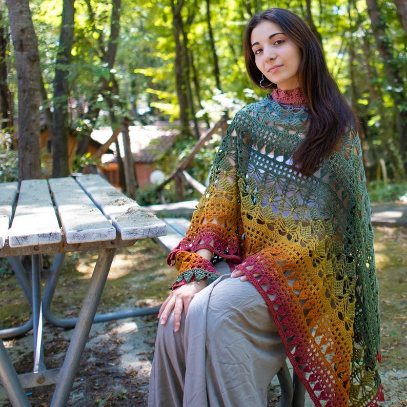 Mountain Muse Shawl Crochet Pattern