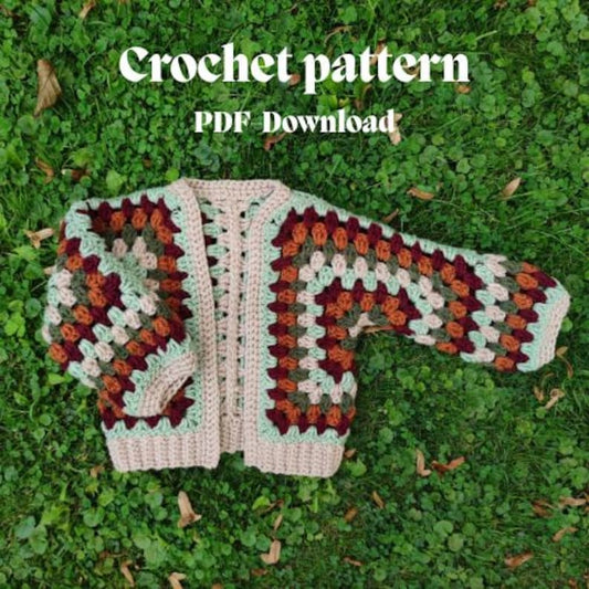 Crochet Hexagon Cardigan Pattern