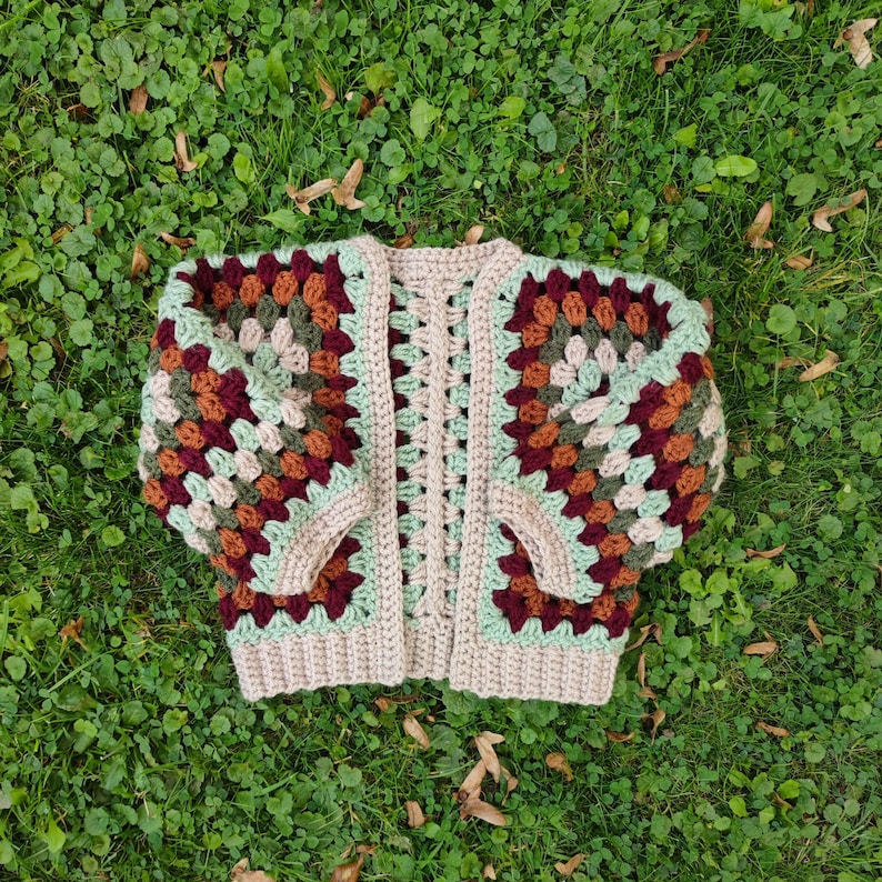 Crochet Hexagon Cardigan Pattern