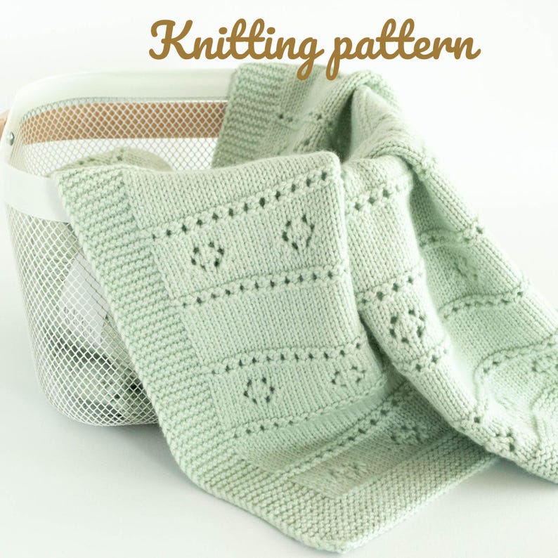Baby blanket knitting pattern