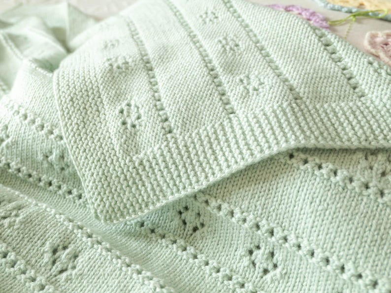Baby blanket knitting pattern