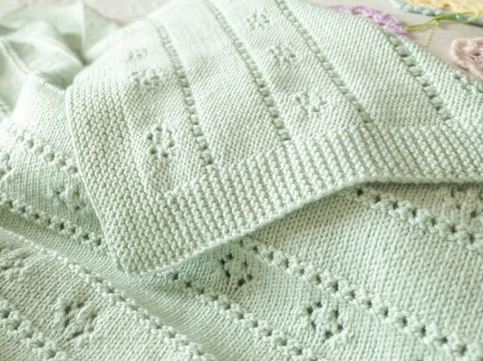 Baby blanket knitting pattern