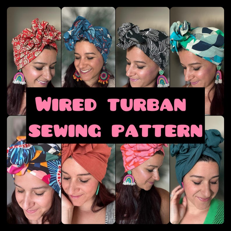 Wired Turban Sewing Pattern