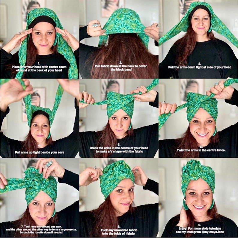 Wired Turban Sewing Pattern