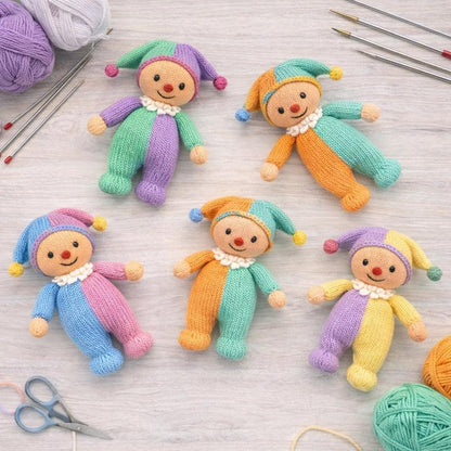 Knitted Clown Doll Pattern