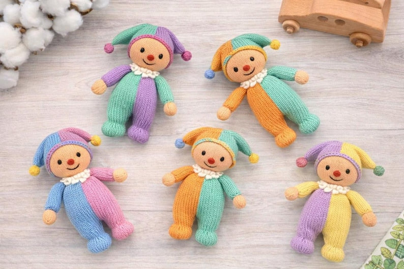 Knitted Clown Doll Pattern