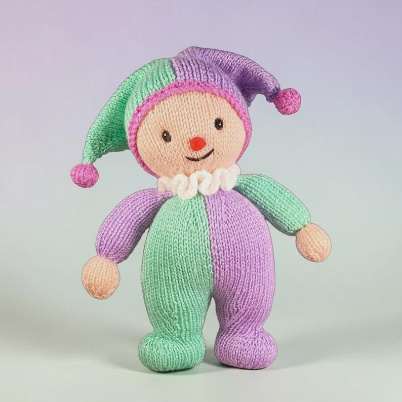 Knitted Clown Doll Pattern