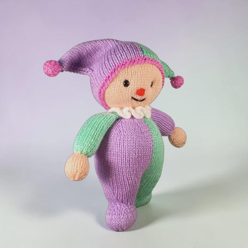 Knitted Clown Doll Pattern