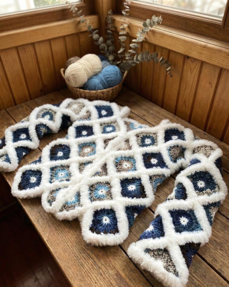 Granny Square Cardigan Crochet Pattern