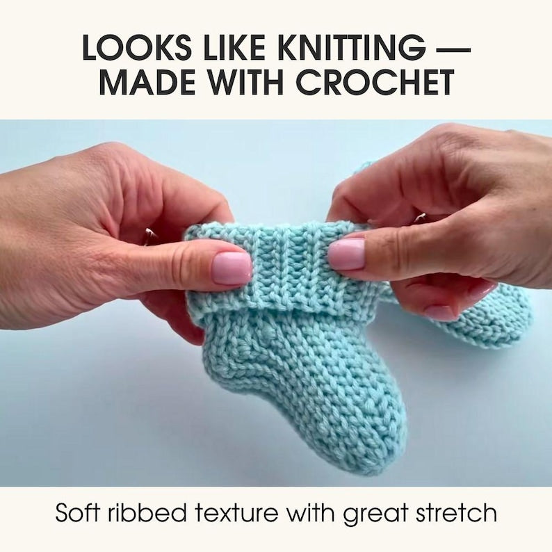 Crochet Baby Socks Pattern