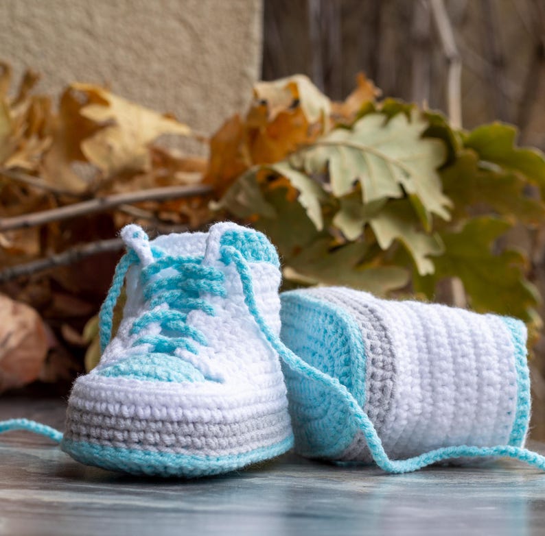Crochet Baby Sneakers PDF Pattern