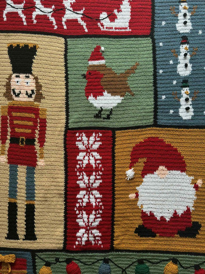 Storybook Christmas Crochet Blanket