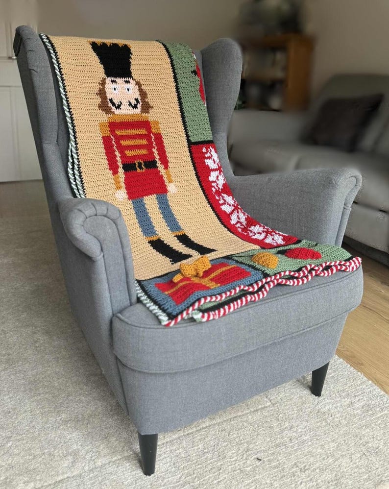 Storybook Christmas Crochet Blanket