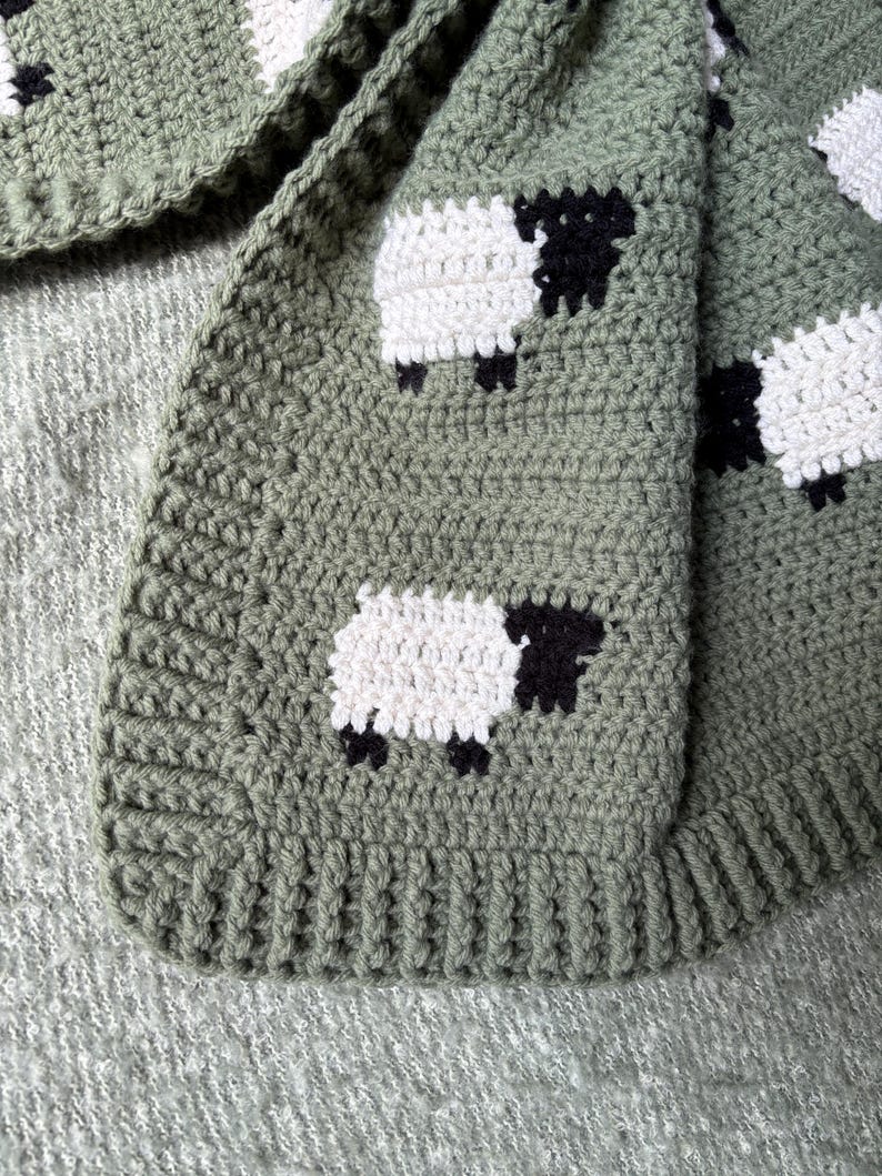 I Love Ewe Baby Blanket Crochet Pattern