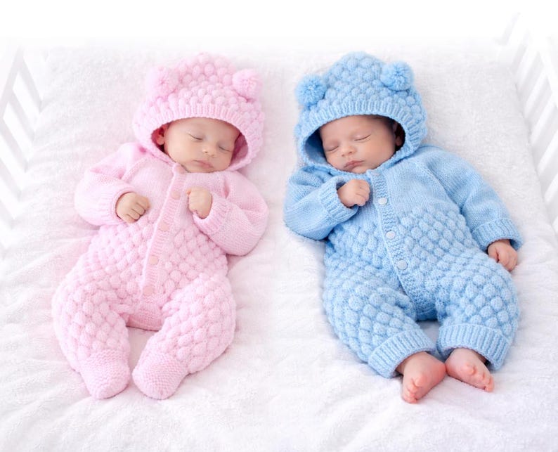 Hooded jumpsuit Knitting Pattern
