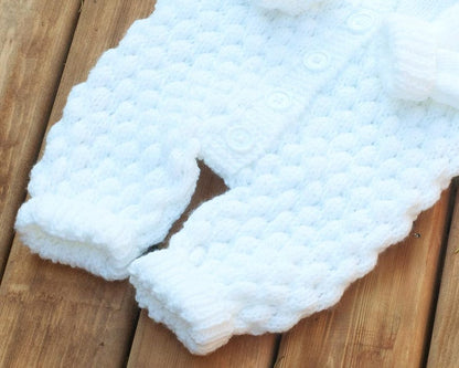 Hooded jumpsuit Knitting Pattern