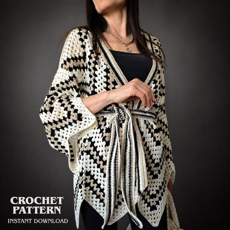 Boho Crochet Cardigan Pattern