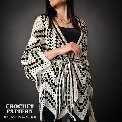 Boho Crochet Cardigan Pattern