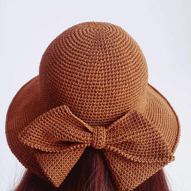 Crochet Bow Hat Pattern