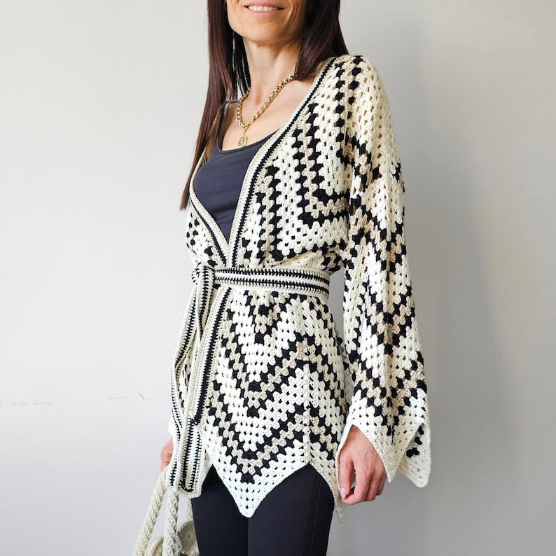 Boho Crochet Cardigan Pattern