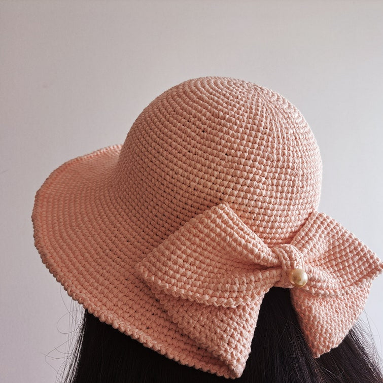 Crochet Bow Hat Pattern