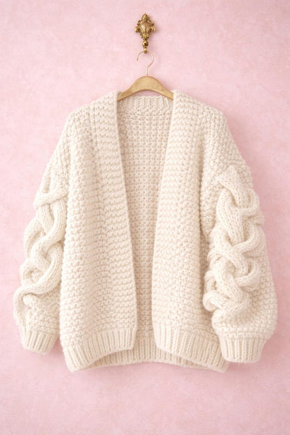 Chunky Cable Knit Cardigan Pattern