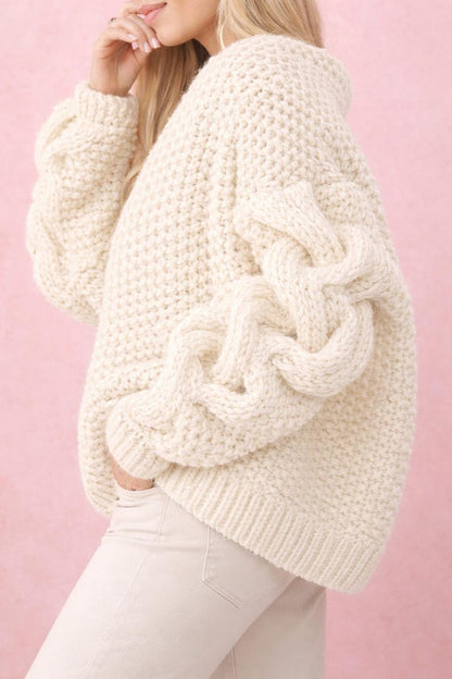 Chunky Cable Knit Cardigan Pattern