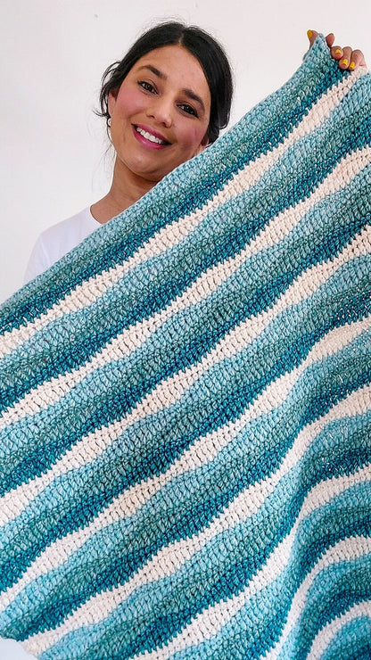 Crochet Waves Blanket Pattern