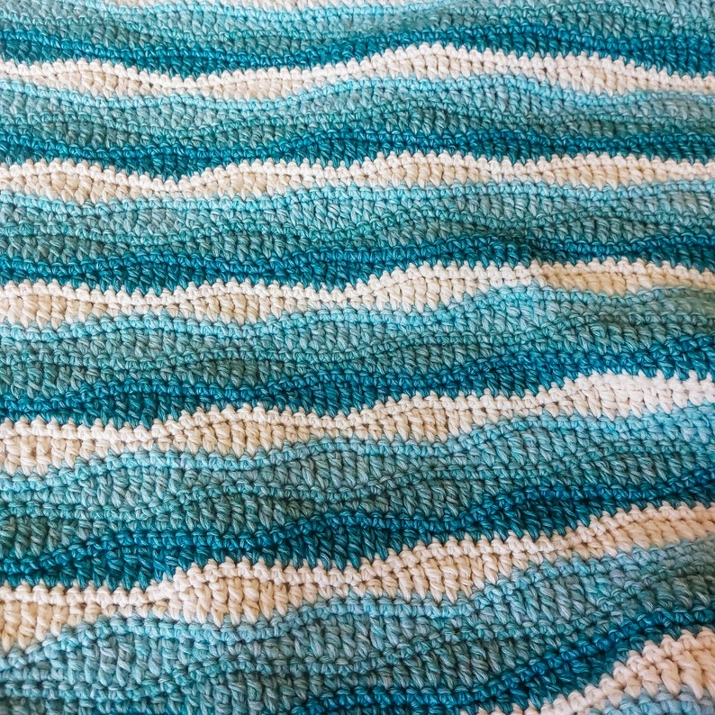 Crochet Waves Blanket Pattern