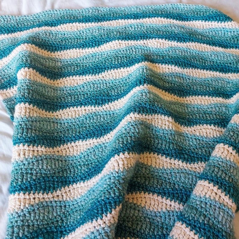 Crochet Waves Blanket Pattern