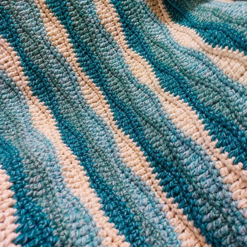 Crochet Waves Blanket Pattern
