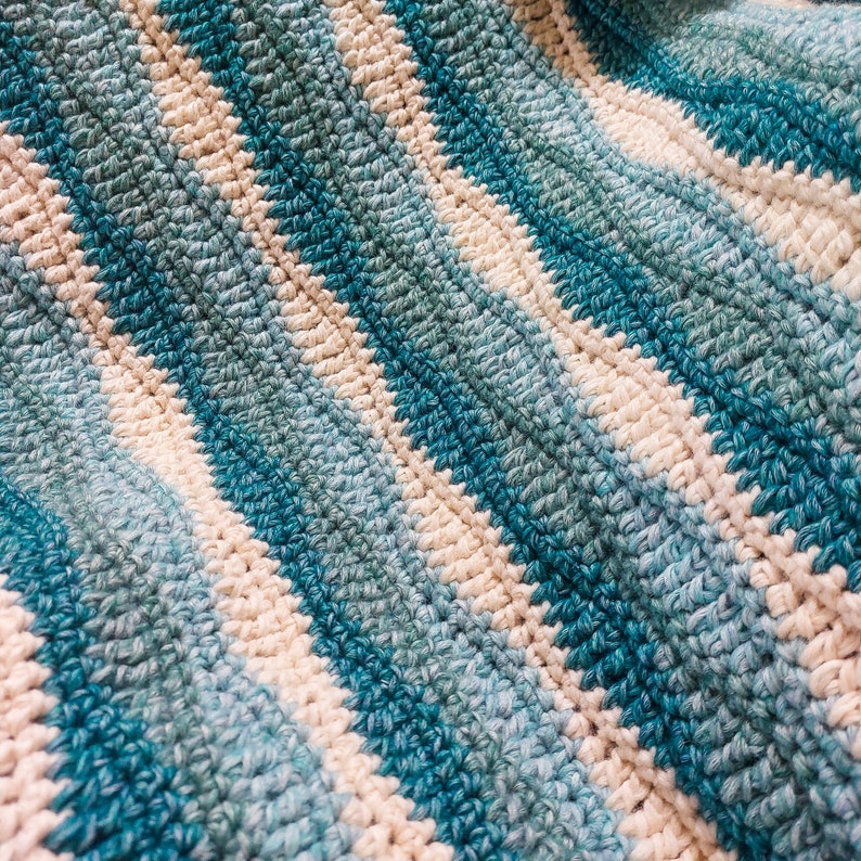 Crochet Waves Blanket Pattern