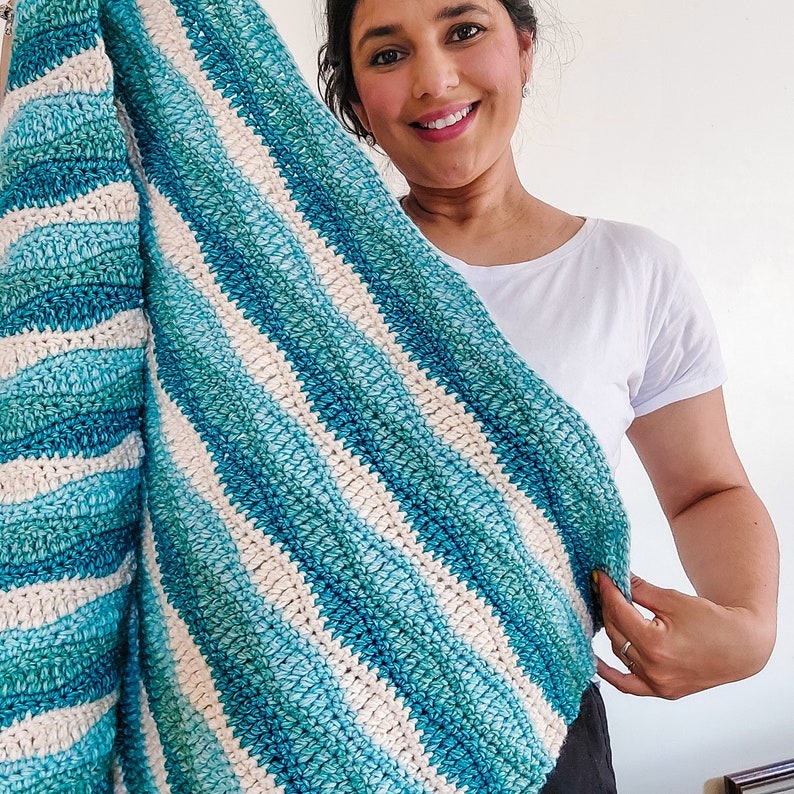 Crochet Waves Blanket Pattern