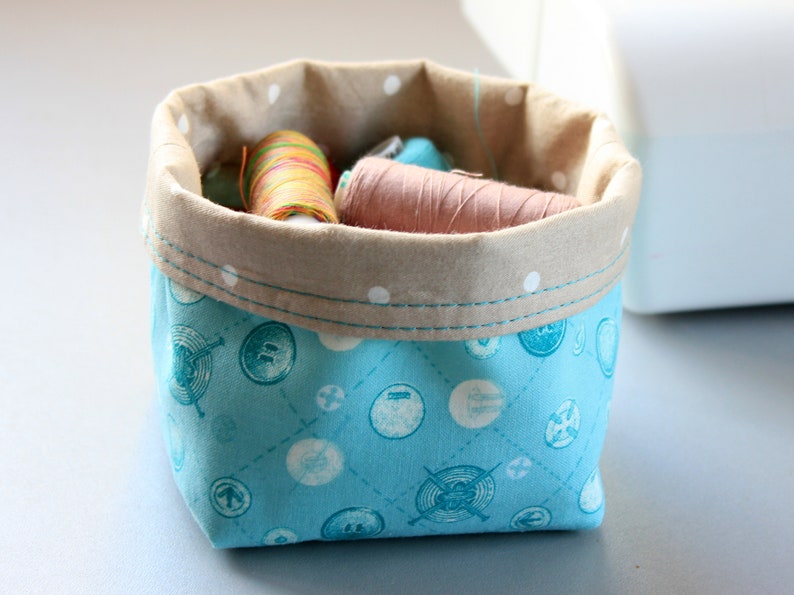 Reversible Fabric Basket PDF Sewing Pattern