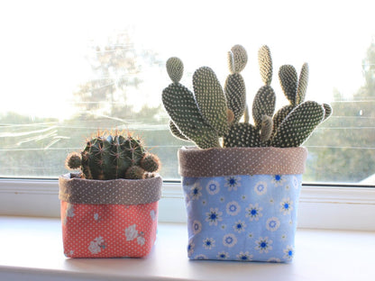 Reversible Fabric Basket PDF Sewing Pattern