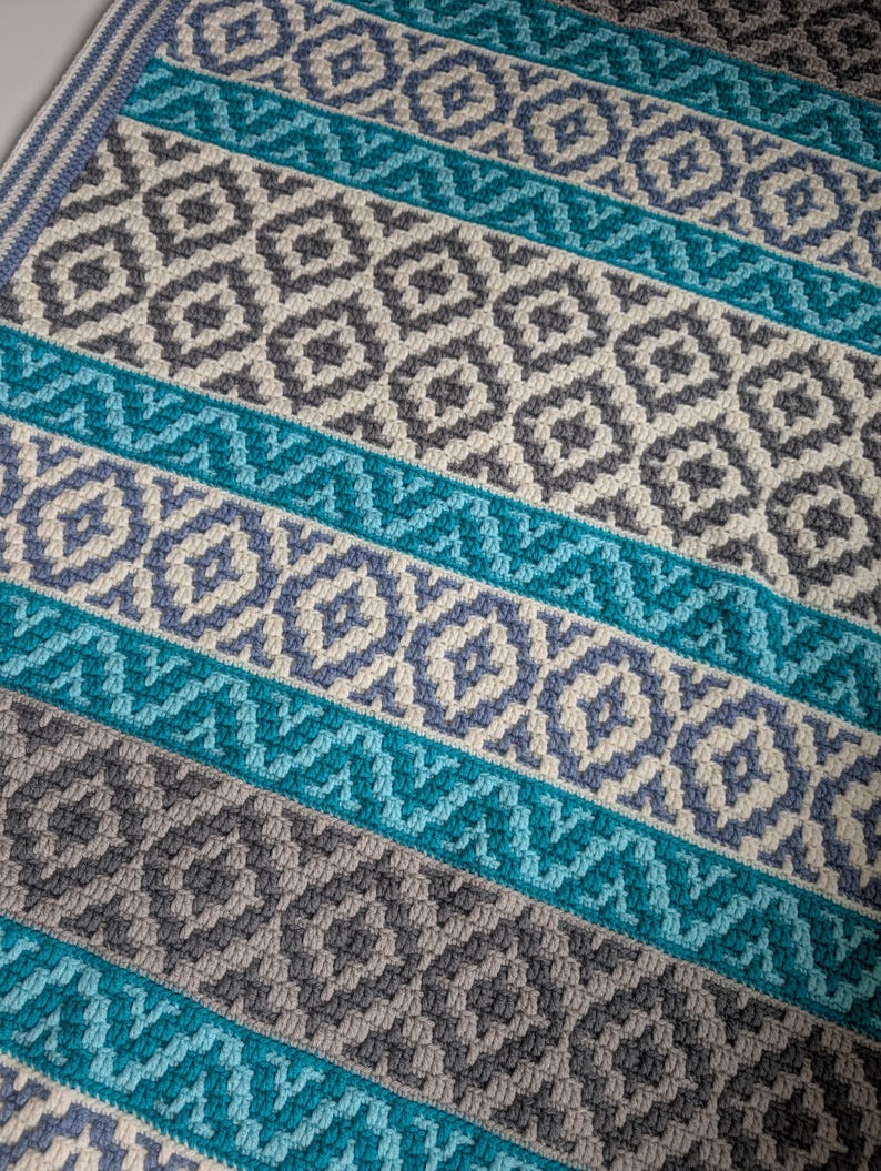 Crochet pattern Ocean Kisses Blanket