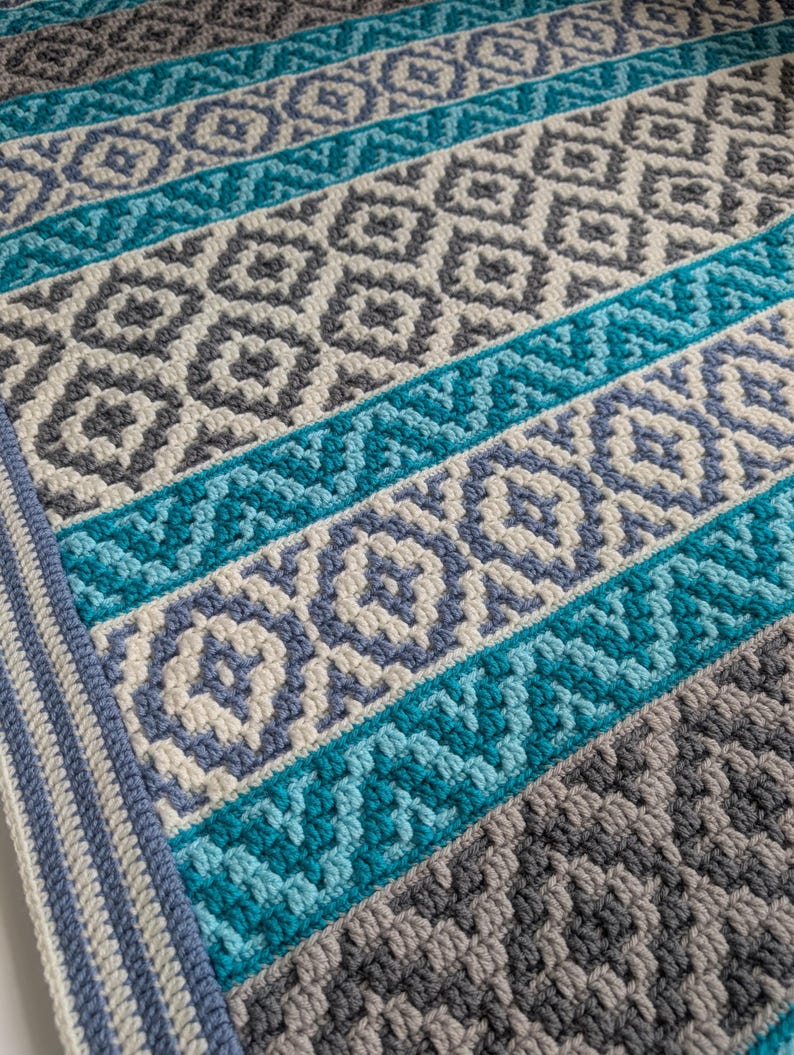 Crochet pattern Ocean Kisses Blanket