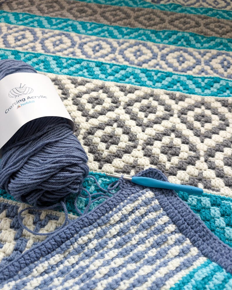 Crochet pattern Ocean Kisses Blanket