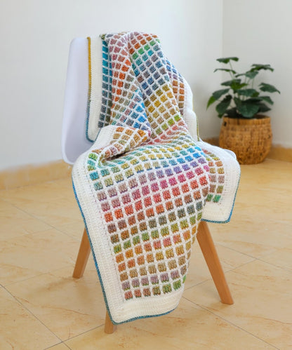 Gridstone Mosaic Crochet Blanket Pattern
