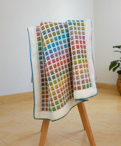 Gridstone Mosaic Crochet Blanket Pattern