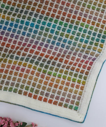 Gridstone Mosaic Crochet Blanket Pattern