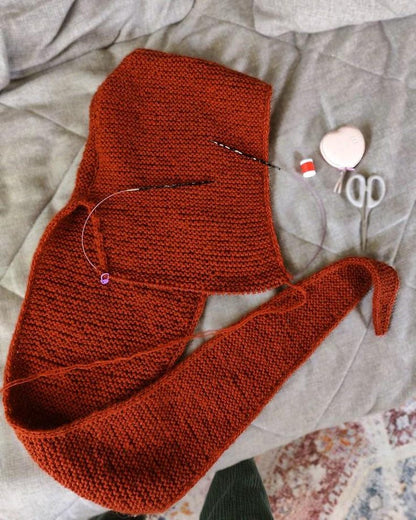 Hooded Scarf Knitting Pattern