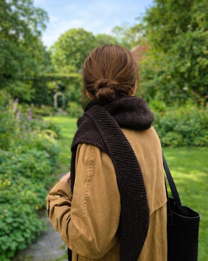 Hooded Scarf Knitting Pattern